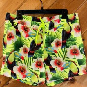 Sundek men’s 14 inch tropical flower toucan board short